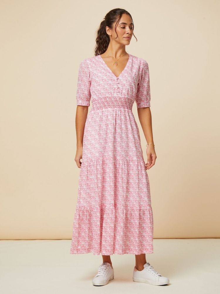 Aspiga White Billie Short Sleeve 100% Cotton Dress - Image 1 of 6
