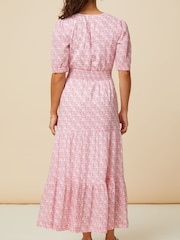 Aspiga White Billie Short Sleeve 100% Cotton Dress - Image 2 of 6