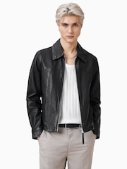 AllSaints Black Nellcot Jacket - Image 1 of 8