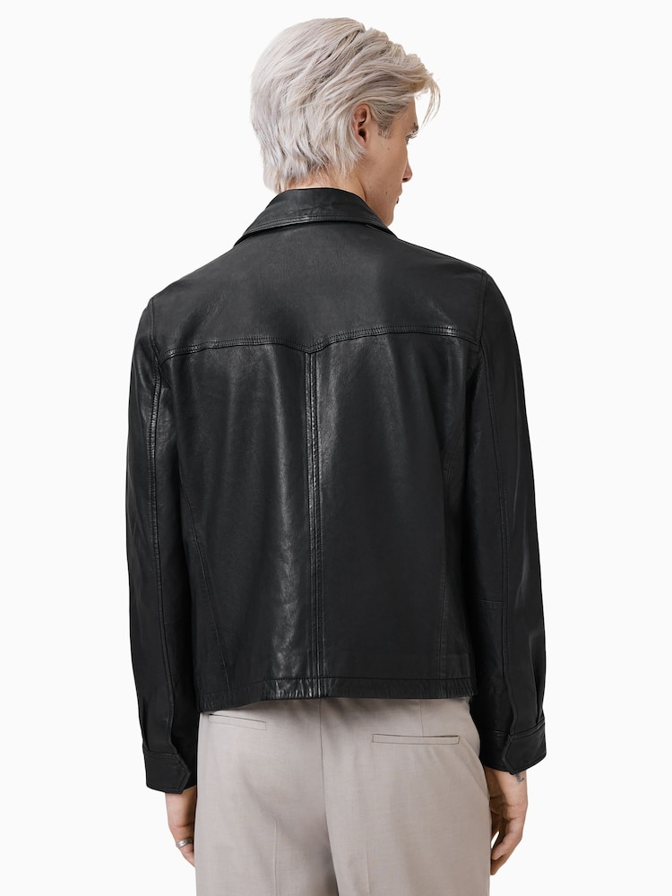AllSaints Black Nellcot Jacket - Image 7 of 8