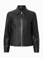AllSaints Black Nellcot Jacket - Image 8 of 8