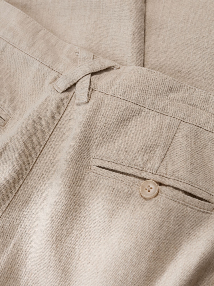 Seasalt Cornwall Natural Mens Messack Trousers - Image 5 of 5