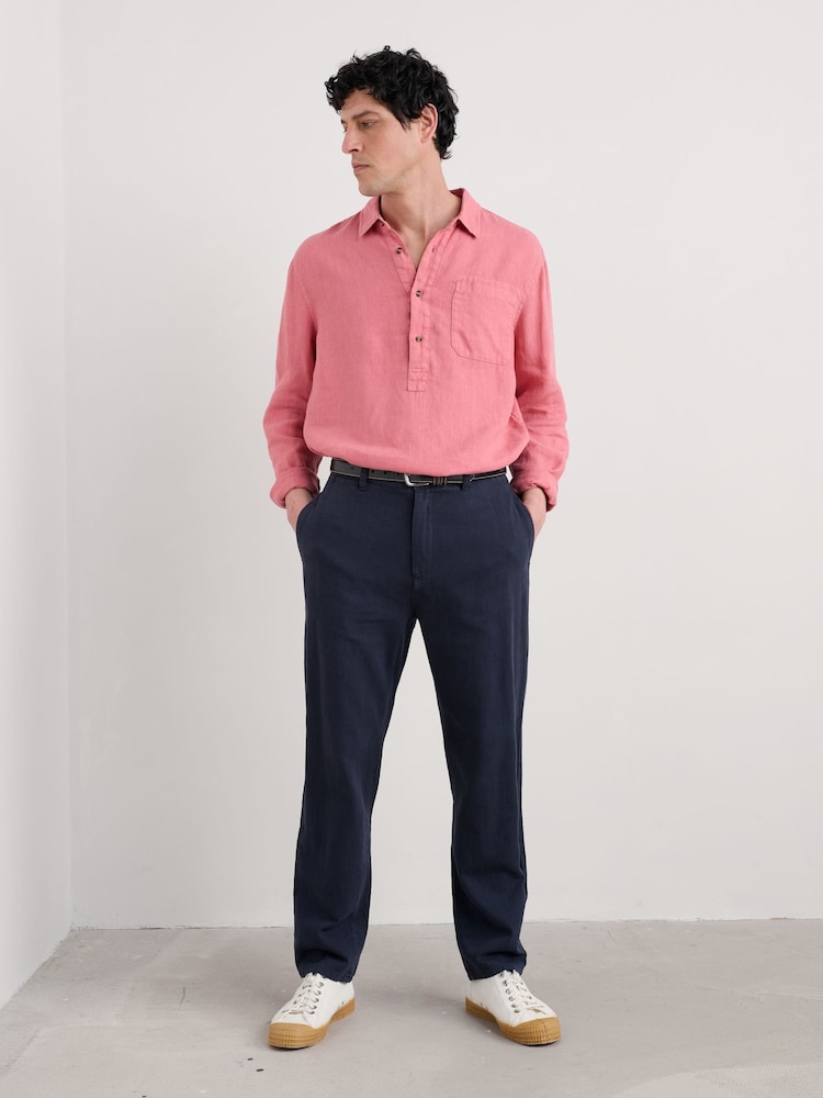 Seasalt Cornwall Blue Mens Messack Trousers - Image 1 of 5