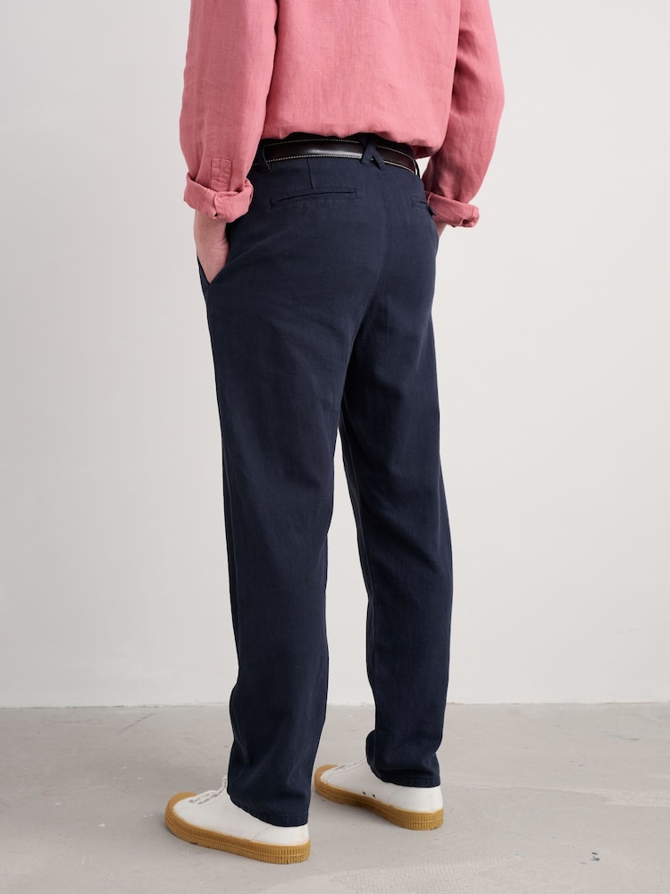 Seasalt Cornwall Blue Mens Messack Trousers - Image 2 of 5