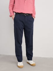 Seasalt Cornwall Blue Mens Messack Trousers - Image 3 of 5