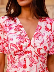 Aspiga Cream Anais Hammered Satin Dress - Image 3 of 4