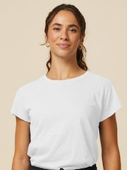 Aspiga White Short 100% Cotton T-Shirt - Image 1 of 2