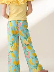 Angel & Rocket Blue Lyla Fruit Print Trousers - Image 2 of 6