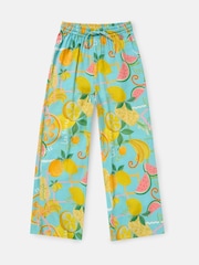 Angel & Rocket Blue Lyla Fruit Print Trousers - Image 4 of 6