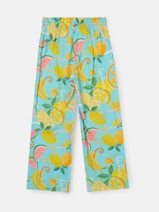 Angel & Rocket Blue Lyla Fruit Print Trousers - Image 5 of 6