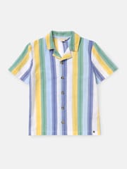 Angel & Rocket Blue Jax Multi Stripe 100% Cotton Shirt - Image 4 of 6