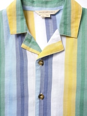 Angel & Rocket Blue Jax Multi Stripe 100% Cotton Shirt - Image 6 of 6