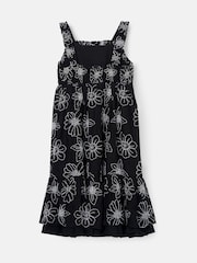 Angel & Rocket Black Maya Embroidered Woven 100% Cotton Dress - Image 6 of 7