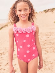 Angel & Rocket Amara Spot Print Ruffle Swimsuit - Imagen 2 de 2