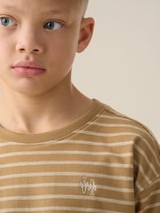 Angel & Rocket Brown Ash Textured 100% Cotton T-Shirt - Image 3 of 7