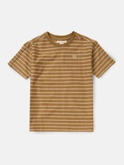 Angel & Rocket Brown Ash Textured 100% Cotton T-Shirt - Image 5 of 7