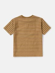 Angel & Rocket Brown Ash Textured 100% Cotton T-Shirt - Image 6 of 7