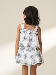 Angel & Rocket White Maya Embroidered Woven 100% Cotton Top - Image 2 of 6