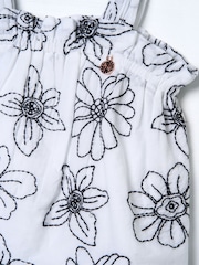 Angel & Rocket White Maya Embroidered Woven 100% Cotton Top - Image 6 of 6