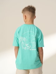 Angel & Rocket Green Jordan Graphic Print 100% Cotton T-Shirt - Image 2 of 8