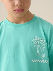 Angel & Rocket Green Jordan Graphic Print 100% Cotton T-Shirt - Image 3 of 8