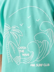 Angel & Rocket Green Jordan Graphic Print 100% Cotton T-Shirt - Image 4 of 8