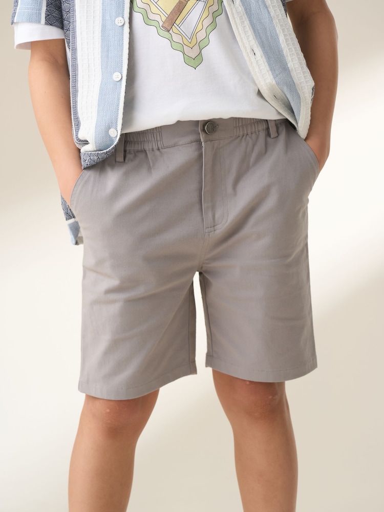 Angel & Rocket Grey Dylan Woven Chino Shorts - Image 1 of 6