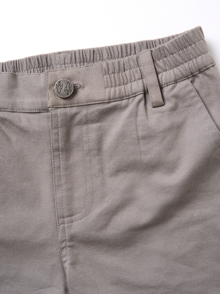 Angel & Rocket Grey Dylan Woven Chino Shorts - Image 6 of 6