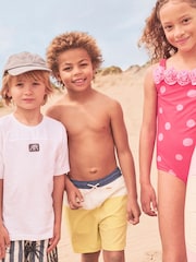 Angel & Rocket Yellow Sandy Cut and Sew Swim Shorts - Image 1 of 7