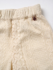 Angel & Rocket Cream Kinsley Jersey Crochet Trousers - Image 6 of 6