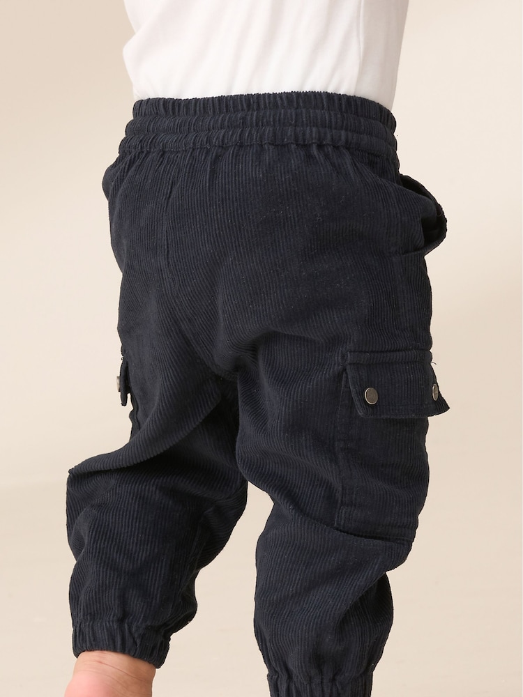 Angel & Rocket Blue Joseph Cord Skater 100% Cotton Trousers - Image 2 of 6