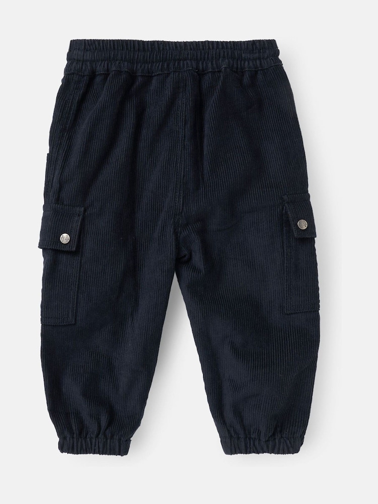 Angel & Rocket Blue Joseph Cord Skater 100% Cotton Trousers - Image 5 of 6