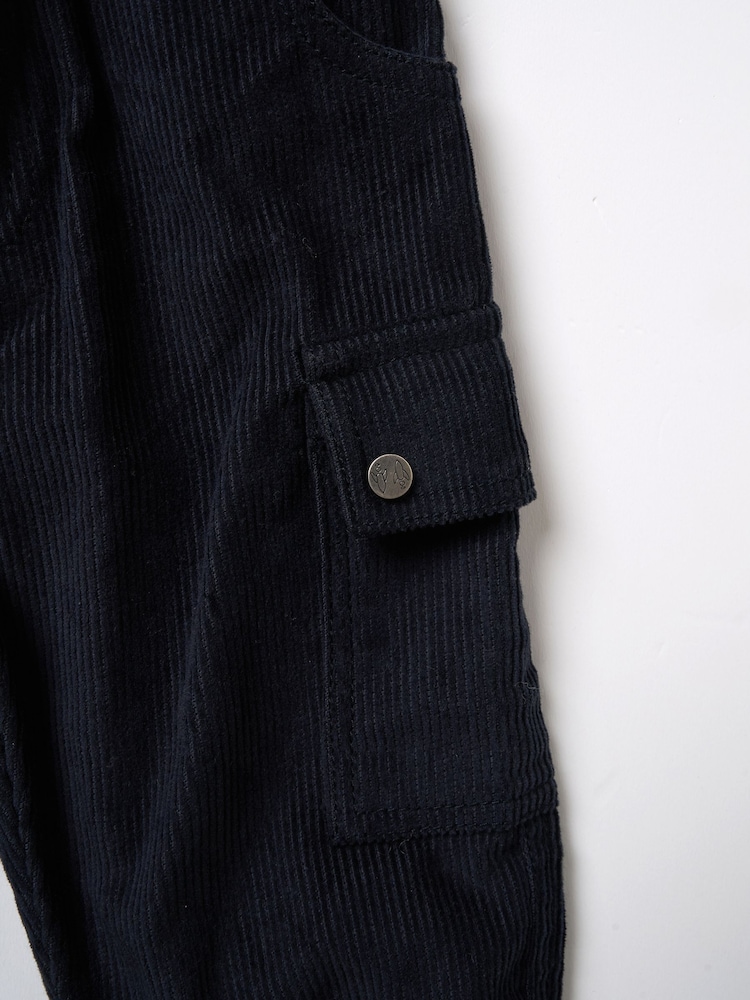 Angel & Rocket Blue Joseph Cord Skater 100% Cotton Trousers - Image 6 of 6