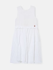 Angel & Rocket White Natalie Bow Back 100% Cotton Dress - Image 5 of 7