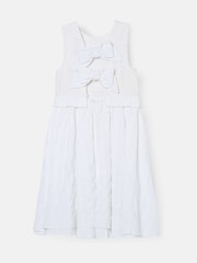 Angel & Rocket White Natalie Bow Back 100% Cotton Dress - Image 6 of 7