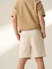 Angel & Rocket Natural Brody Stone Bermuda 100% Cotton Shorts - Image 2 of 7