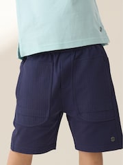Angel & Rocket Blue 100% Cotton Brody Bermuda Shorts - Image 1 of 5