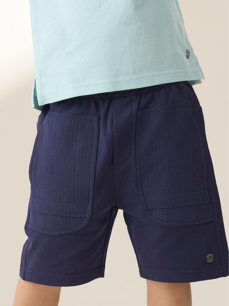 Angel & Rocket Blue 100% Cotton Brody Bermuda Shorts - Image 1 of 5