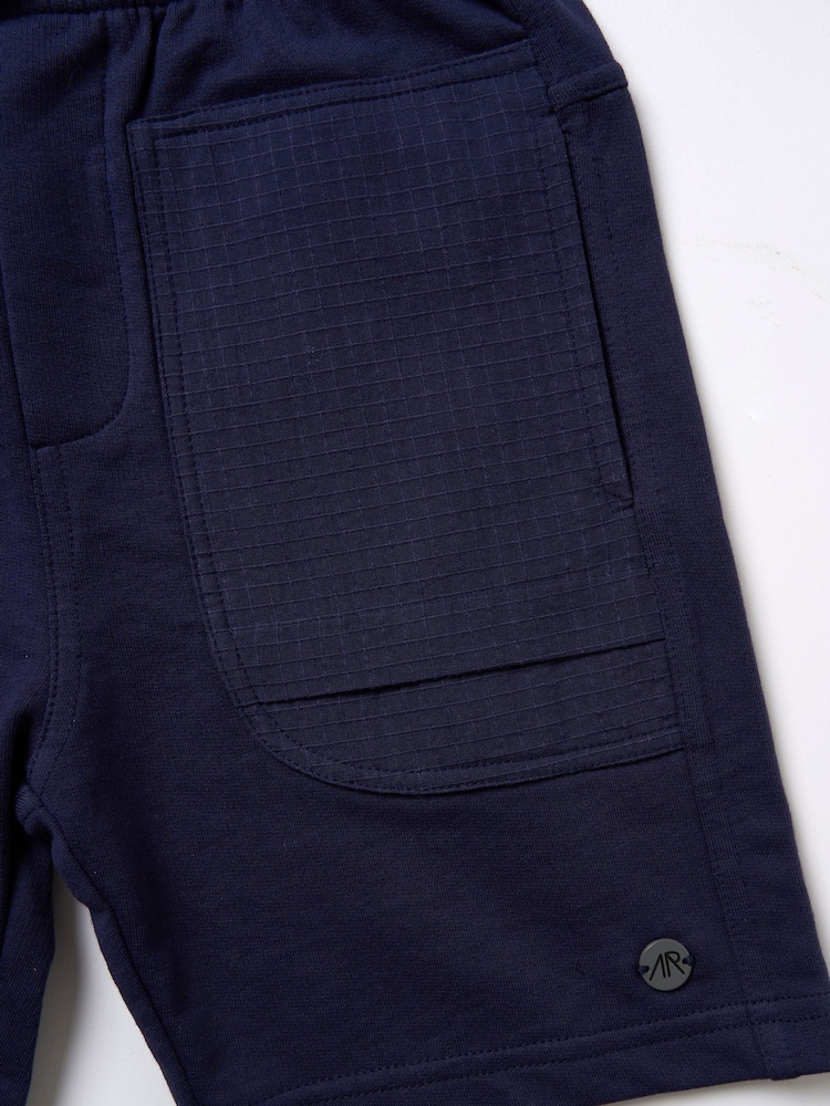 Angel & Rocket Blue 100% Cotton Brody Bermuda Shorts - Image 5 of 5