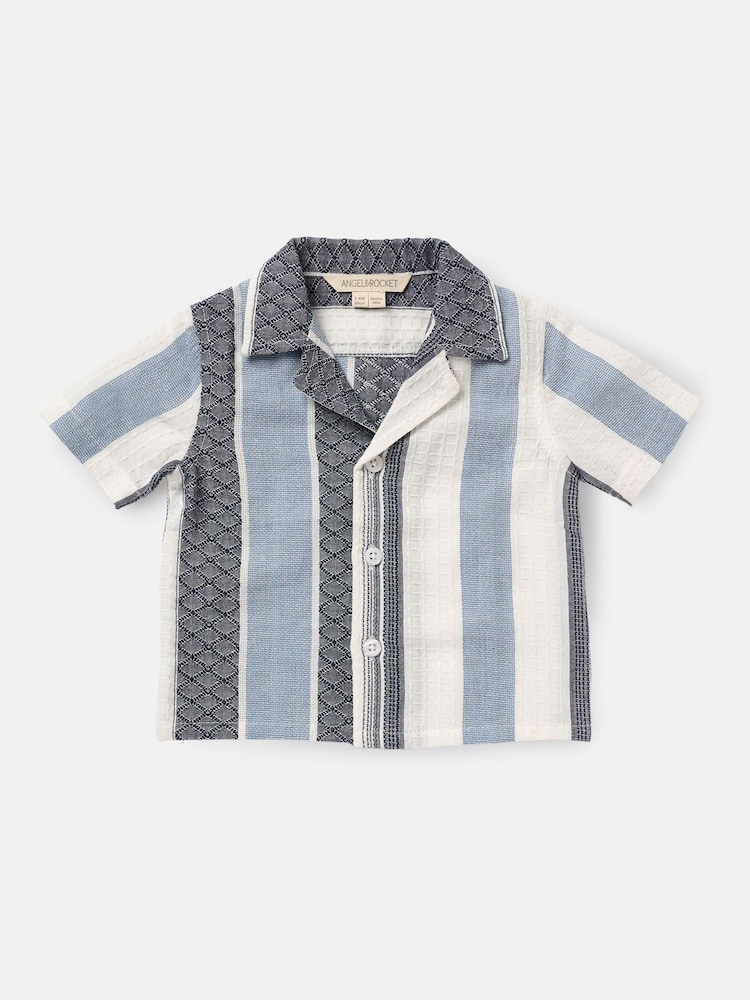 Angel & Rocket Enzo Mini Jacquard у смужку 100% бавовняні сорочки - Image 4 of 6