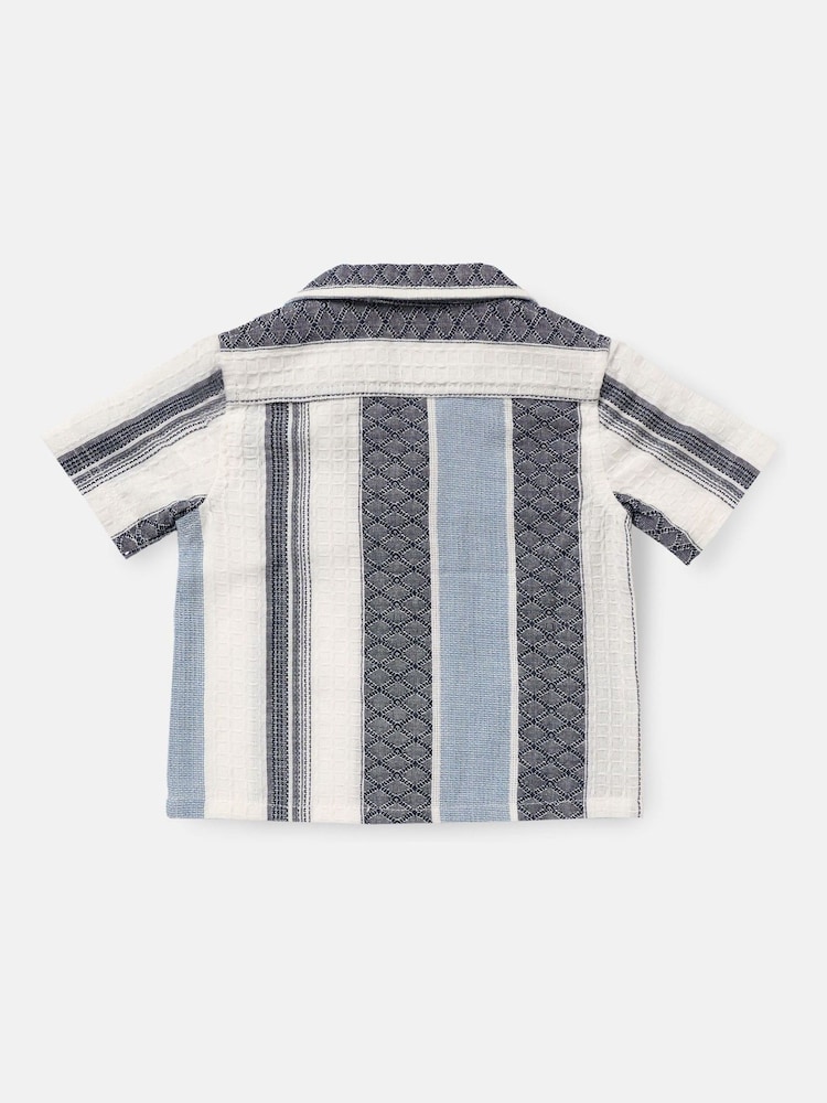 Angel & Rocket Enzo Mini Jacquard у смужку 100% бавовняні сорочки - Image 5 of 6