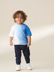 Angel & Rocket Blue Brad Mini Ombre Washed 100% Cotton T-Shirt - Image 2 of 5