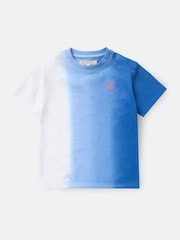 Angel & Rocket Blue Brad Mini Ombre Washed 100% Cotton T-Shirt - Image 3 of 5
