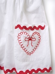 Angel & Rocket White Lola Ric Rac Pocket 100% Cotton Dress - Image 6 of 6