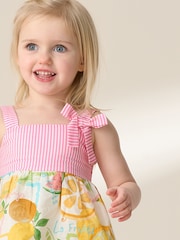 Angel & Rocket Pink Lydia Multi Tiered Fruit 100% Cotton Sundress - Image 3 of 7