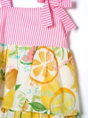 Angel & Rocket Pink Lydia Multi Tiered Fruit 100% Cotton Sundress - Image 7 of 7