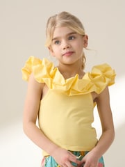 Angel & Rocket Carrie Ruffle Vest Top - Изображение 1 из 8