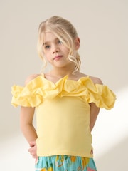 Angel & Rocket Carrie Ruffle Vest Top - Изображение 2 из 8