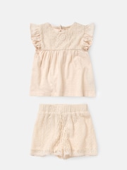 Angel & Rocket Kinsley gehaakte 100% katoenen top en short set - Image 4 of 6