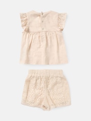 Angel & Rocket Kinsley gehaakte 100% katoenen top en short set - Image 5 of 6